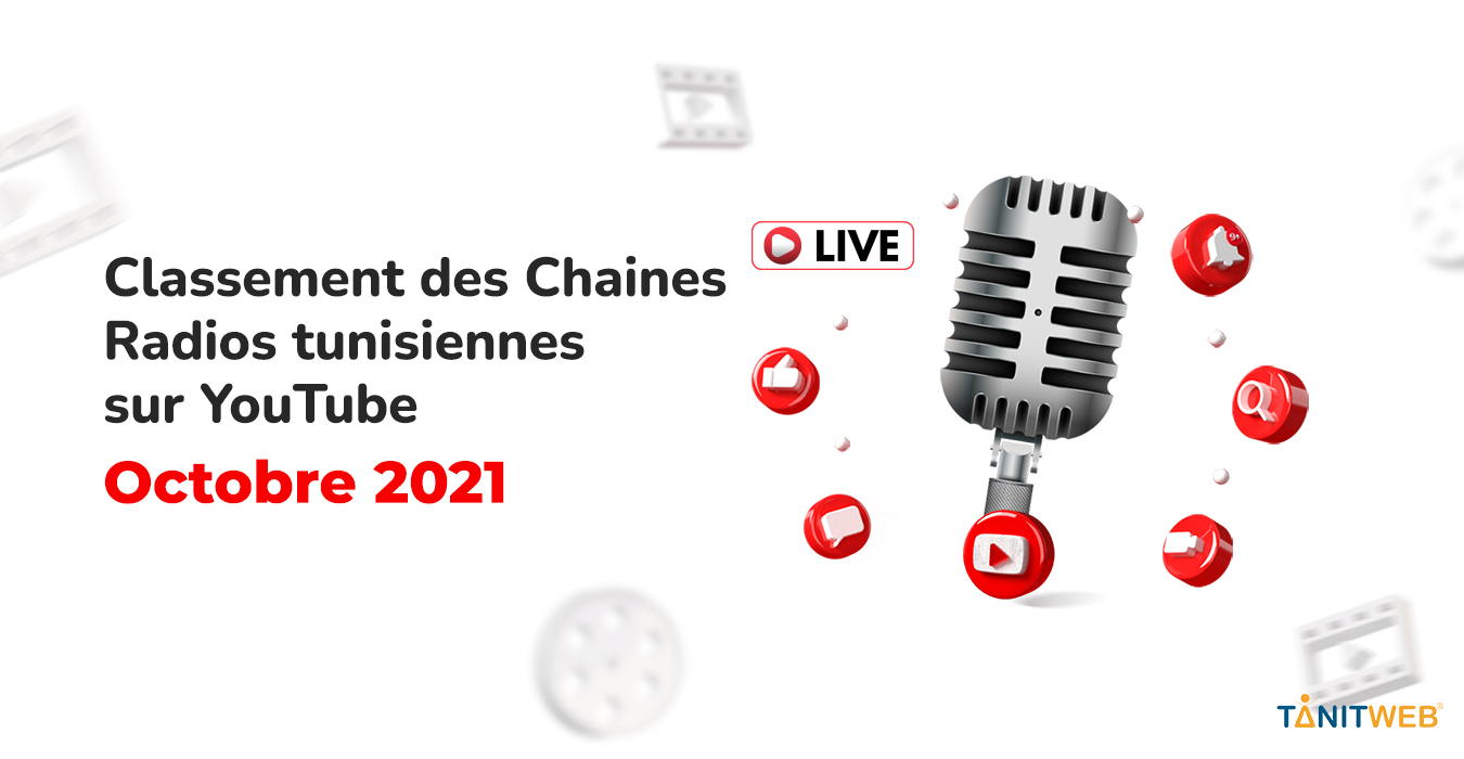 Classement des Chaines Radios tunisiennes sur YouTube – Octobre 2021